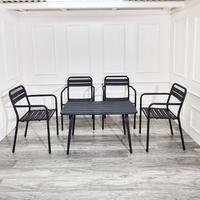 Gambar SHUMO Kursi Teras Cafe Besi Industrial 4 Kursi - Star Series dari Citra furniture undefined 4 Tokopedia