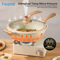 Gambar [BUNDLE] freemir Wajan Presto 32 cm Micro Pressure + Panci Susu 16 cm Gemoy Anti Lengket Multifungsi - Black dari freemir Electric Official Store undefined 3 Tokopedia