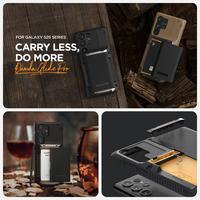 Gambar VRS Case Compatible for Samsung Galaxy S25 Ultra Plus VRS Design Damda Glide Pro Heavy Duty Camera Protection Wallet Card Holder Slot Kartu Rugged Case Protective Cover Casing - Primary Focuss - Black Groove, S25 Plus dari Primary Focuss undefined 4 Tokopedia
