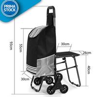 Gambar TAS TROLI BELANJA DUDUK 3 RODA DUDUKAN SHOPPING TROLLEY BAG SEAT - 2Roda+Keranjang dari RidhaStoreeee undefined 5 Tokopedia