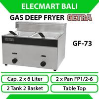 Gambar Gas Deep Fryer Table Top 2 Tank 2 x 6 Liter Getra GF-73 dari Elecmart Bali undefined 1 Tokopedia