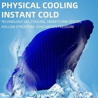Gambar 3D Honeycomb Cool And Breathable Cool Ice SilkCar Home Office Chair Cushion Car Accessories Car Gel Cooling Seat Cushion - blue dari RegaShop1 undefined 5 Tokopedia