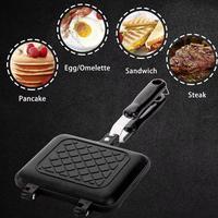 Gambar Loyang Dua Sisi Waffle Cetakan Sandwich Baking Pan Non-sticky Alat Cetakan Sandwich Alat Dapur Cetakan Roti Sandwich Wajan Panggang Rusa Gagang Kayu yang Dapat Dilepas Wajan Panggang Anti Lengket - A dari Nella 99 undefined 5 Tokopedia