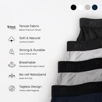 Gambar FLYMAN CELANA DALAM BOXER PRIA MODAL FABRIC TENCEL 2 PCS FM 3056 NEW - Onyx, XXL dari nsdksnkwk undefined 2 Tokopedia