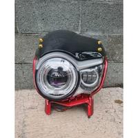 Gambar Lampu tiger revo pece set biled projector 3 inch plus daymaker mini 3 mata headlamp tiger pece set biled 3inch set CWL 3 mata lampu tiger pece set cover visor warna Merah ! dari Moonlight Moto undefined 3 Tokopedia