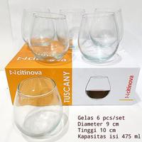Gambar Gelas Tuscany Set Isi 6 pcs Gelas Kaca Kopi /Gelas Tuscany 6 Tatakan 6 Tutup/Gelas Kaca Blown/Gelas Kaca Unik dari Mitraaren123 undefined 1 Tokopedia