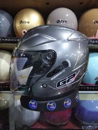 Gambar HELM G2 OPTIMAX SOLID DOUBLE VISOR - BLACK DOF, M dari MALL HELM undefined 3 Tokopedia