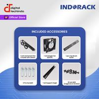 Gambar WIR7015S Wallmount Rack 15U INDORACK Depth 700mm Glass Door Rak Server dari Digital Techindo undefined 3 Tokopedia