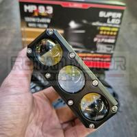 Gambar MINI PROJIE PRO7 MP 9.3 X-Series Triple Lens Pro7 MP9.3 XSeries Super Laser LED 2X 65W Pro7 MP93 XS / MINI PROJIE 3 MATA Pro7 ! - Putih - Kuning, Satuan dari Moonlight Moto undefined 3 Tokopedia