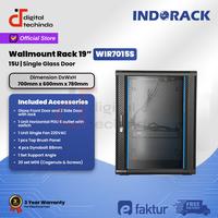 Gambar WIR7015S Wallmount Rack 15U INDORACK Depth 700mm Glass Door Rak Server dari Digital Techindo undefined 1 Tokopedia