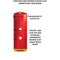 Gambar Lilin Sembahyang 600 KIN Merah/Lilin Sembahyang 600 KATI Merah dari Zhangcandle1688 undefined 4 Tokopedia
