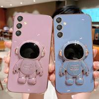 Gambar CASING HP SAMSUNG A16 4G 5G SOFT CASE PLATING STANDING ASTRONOT TERBARU!!! - Purple, Samsung A16 4G dari kahoodstore undefined 1 Tokopedia