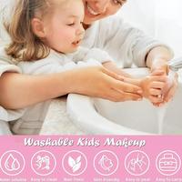 Gambar Kids Make up Kit for Girl 42 Pcs Washable Makeup Kit Real Cosmetic Frozen Makeup Set with Suitcase Pretend Play for Toddler - Beauty box dari LESMANA PEDIA undefined 5 Tokopedia