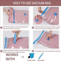 Gambar Plastik Vakum Baju Pakaian Traveling Reusable Vacuum Bag Plastic Travel 110 x 80cm 70 x 50cm 80 x 60cm 70 x 100cm - 70 x 50cm dari Tosco Official undefined 3 Tokopedia
