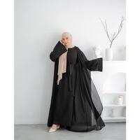 Gambar Almira Luxe Abaya Set 3in1 – Gamis Ceruty Premium Abaya Turki Baju Muslim Setelan Syari Wanita Busui Friendly untuk Lebaran 2025 Dress Outer Lembut Mewah Dewasa Remaja Cantik Simple Basic Zipper - Putih, S dari Keanishop New undefined 3 Tokopedia
