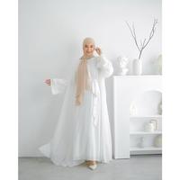 Gambar Almira Luxe Abaya Set 3in1 – Gamis Ceruty Premium Abaya Turki Baju Muslim Setelan Syari Wanita Busui Friendly untuk Lebaran 2025 Dress Outer Lembut Mewah Dewasa Remaja Cantik Simple Basic Zipper - Putih, S dari Keanishop New undefined 4 Tokopedia