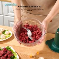 Gambar ecentio Blender 3 Fungsi Premium - Giling Daging, Cincang Bumbu & Kocok Telur, 2L Kaca Anti Gores + Pisau 6 Bilah Surgical Steel, Motor 300W dari ecentio.indonesia undefined 2 Tokopedia