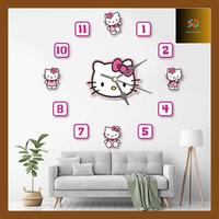 Gambar Nadna^ Jam Dinding Besar Karakter Hello Kitty Jumbo / Hiasan Kamar Anak Karakter - jam bulat 30cm dari Siti-NadnadAZ undefined 1 Tokopedia