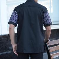 Gambar Marajoofficial- Juragan kemeja pria lengan pendek Marajo motif batik - Putih hitam, XL dari Dn outlet undefined 4 Tokopedia