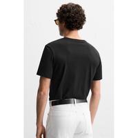 Gambar Z A R A Men Basic Slim Fit T-Shirt Kaos Pria Lengan Pendek Black dari WAN-MART undefined 5 Tokopedia