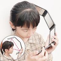 Gambar Cermin 4 Lipat 360° Kaca Mini Makeup/Cermin Belakang 4 SISI/ 360 Foldable Mirror Untuk Memotong Menata Rambut - Hijau dari depdepolshop undefined 3 Tokopedia