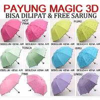 Gambar Payung  lipat cantik 3 dimensi - pink dari Rossa Collection Jogja undefined 1 Tokopedia