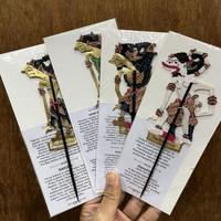 Gambar Souvenir miniatur wayang kulit pembatas buku 1 kodi (isi 20 pcs) bookmark khas indonesia - 10 pcs dari Orca Figure undefined 4 Tokopedia