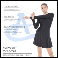 Gambar PROMO BAJU RENANG DIVING ROK SPEEDO POLOS HITAM LENGAN PANJANG ACTIVE SPORTS BEST QUALITY ASLI 100% ORIGINAL - M dari Forlan Store undefined 2 Tokopedia
