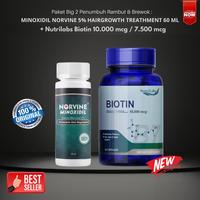 Gambar Minoxidil & Biotin 10.000 Mcg isi 100 & 50 - Minox Biotin 50, 10.000 mcg dari Saitama Outlet undefined 1 Tokopedia