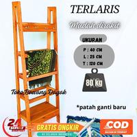 Gambar rak sajadah dan mukena alquran stand hanger aesthetic minimalis tangga estetik rak jilbab - tangga natural dari Toko Rak Serba Ada undefined 3 Tokopedia