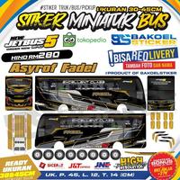 Gambar Stiker Miniatur Bus PO. ASYROF JETBUS 5+ NEW uk. 30-45cm - Asyrof Tn Muda, 45cm dari Orca Figure undefined 3 Tokopedia
