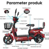 Gambar Geekman Sepeda Listrik Murah 1jt Sepeda Listrik Dewasa 48v 12ah Sepeda Listrik Dengan Pedal Termurah Ready Terbaik - Biru-L8 dari Corrosive Official undefined 4 Tokopedia
