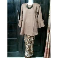 Gambar Blouse Hijab/Blouse Tangan Terompet/Blouse Murah/Blouse Putih dari OndelLardias undefined 5 Tokopedia