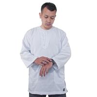Gambar Baju pangsi atasan / kemeja comprang sunda kurta koko putih NFA 028 - L dari delima stores undefined 4 Tokopedia
