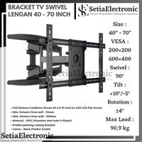 Gambar Bracket Braket TV Swivel Lengan 55 60 65 70 75 80 85 Inch Full Motion - 40" s/d 70" dari Setia Electronic undefined 1 Tokopedia