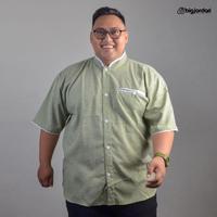 Gambar baju koko pria lengan pendek jumbo big size oversize 8L 7L 6L 5L 4L 3L - Navy, XXL dari delima stores undefined 2 Tokopedia