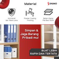 Gambar SHUMO Brown Series Lemari Arsip Besi 2 Pintu Sliding Pintu Kaca  | Filling Cabinet Kantor Sleding Geser - DIRAKIT dari Citra furniture undefined 3 Tokopedia