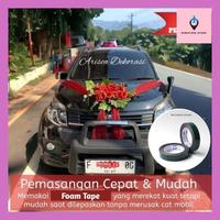 Gambar Uswa^ Wedding - Bunga Mobil Pengantin (Siap Pakai) - Hiasan Mobil Pengantin - Pita Dekorasi Dekor Mobil Pengantin Murah Mewah 1 Set Simple / Buat Di Pernikahan Untuk Wedding Cantik Dekorasi Mobil Avanza Rush Fortuner Crv Mobilio Brio Jazz Arisca0654 - Salem dari Uswatuen Store undefined 3 Tokopedia