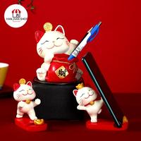 Gambar HAN HAN SHOP Pajangan Dekorasi Hiasan Kucing Manekineko cake topper hiasan Mobil/Patung pajangan Kucing Hoki Lucky Cat/Kucing mobil /Cai Shen Ye - Set 2 dari HANHAN SMART undefined 4 Tokopedia