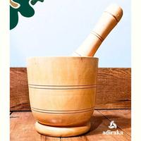 Gambar Lumpang Kayu Cangkir Besar + Alu Halu Free Kardus + Gift / Alat Tumbuk Tradisional Halus / Penghalus Bumbu Sambal Sambel Pecel Kacang Kopi Obat - Rr dari Alfarizkystore011 undefined 3 Tokopedia