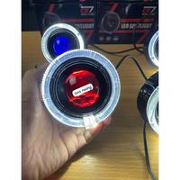 Gambar LAMPU BILED MATRIX X1 CR7 C656 SHROUD BULAT 3.5 INCH CAHAYA FLAT DENGAN KIPAS PENDINGIN - White-red, C656-3.5inch dari AUT0PART undefined 2 Tokopedia