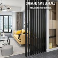 Gambar LAIV Hollow Bracket Installation WPC PVC Indoor Kisi-kisi Adjustable Penutup Pemasangan Hollow Tube - 100x50mm - 50x50mm dari INTERIORDECOR undefined 1 Tokopedia
