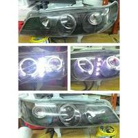 Gambar Untuk HD404-B1WHW Headlamp Accord Cielo 94-97 Projector LED Angel Eyes Crystal Black Housing Kompatibel dari Headlamp Garage undefined 2 Tokopedia