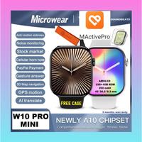 Gambar Microwear W10 Pro Mini Watch X Series 10 Amoled Smartwatch 1.85 inch 36.5mm 1GB IP68 Dynamic Island BT Call Gesture Answer ChatGPT Compass GPS Tracker dari Soundbeats undefined 1 Tokopedia