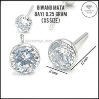 Gambar Anting Korea Anting Tusuk Anting Pria Wanita Perak Silver Asli 925 Model MATA BURUNG Lapis Emas Putih Kuning XS-XL Queensya Silver Terbaru Terlaris Terbaik dari KNIVER undefined 5 Tokopedia