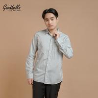 Gambar Kemeja garis stripes salur pria lengan panjang - tokyo | Goodfella - Biru, M dari goodfella undefined 4 Tokopedia