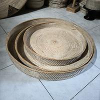 Gambar TRAY NAMPAN SET3 DIAMETER 70,60,50CM ROTAN ANYAMAN LOMBOK dari HOME DECO RATTAN undefined 1 Tokopedia