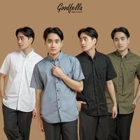 Gambar Kemeja polos pria basic lengan pendek - busan | Goodfella - Hitam, M dari goodfella undefined 1 Tokopedia