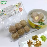 Gambar BAKSO ATOM Bakso Keju - Bakso Sehat Dari Daging Sapi Segar Pilihan. Frozen Pack Termasuk Bumbu Kuah. Isi 6 Butir @40 Gram. Berat Total 240 Gram. dari BAKSO SEHAT BAKSO ATOM Official undefined 2 Tokopedia