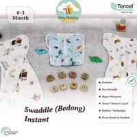 Gambar New Perlengkapan Bayi Baby Kuma Kuma Swaddle Instant - Bedong Instant Bayi Tencel Selimut - Premium - Numero Umro - dinosaurs  dari Numero Umro undefined 3 Tokopedia